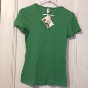NWT American Apparel Cap Sleeve T Shirt-Grass S